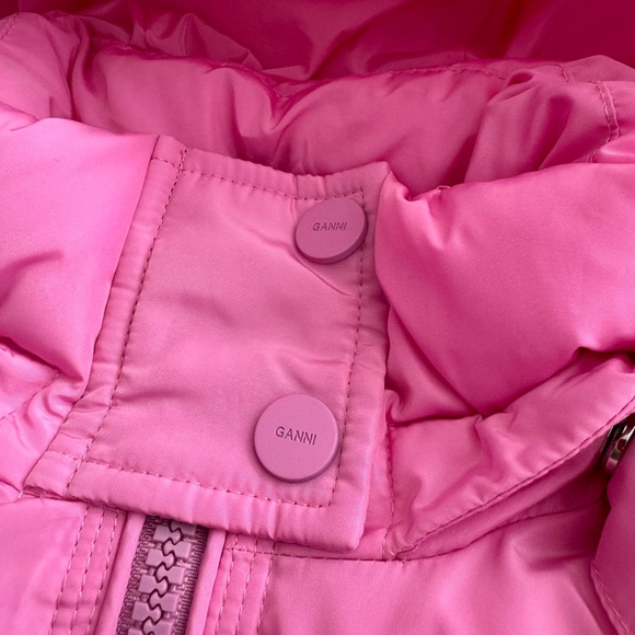 Ganni Pink Puffer Jacket - Picture 3 of 12
